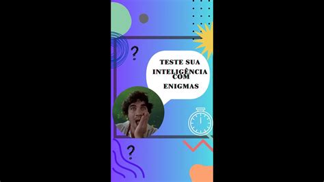 enigmas inteligentes com respostas Teste o seu QI com um divertido conjunto de enigmas cerebrais com respostas fáceis! Se você não conseguir se concentrar e acabar se sentindo cansado, experimente esses