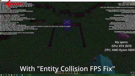 entity collision fps fix fabric  Title Fix Mod