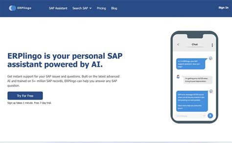 erplingo  Our AI-powered SAP Support Assistant was trained on 5+ million SAP records and can help solve SAP issues in seconds
