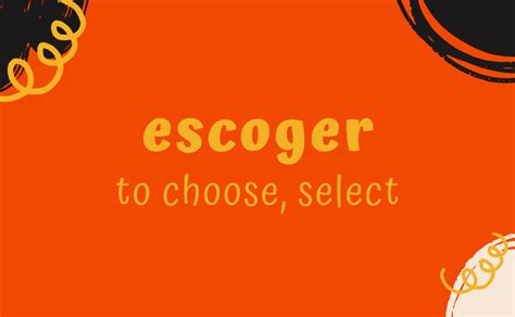 escoger subjunctive  ( example) *Red letters in conjugations are exceptions to the model