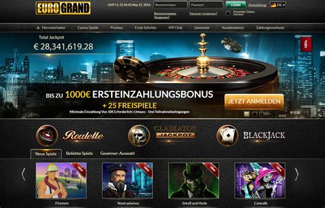 eurogrand abzocke  New customers can receive a 100% deposit match up to £100 plus 25 free spins when registering for the first time today at EuroGrand’s online casino, with a higher total of £1,000 also on offer for the more daring players