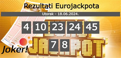 eurojackpot rezultati danas  1 u 95 milijuna