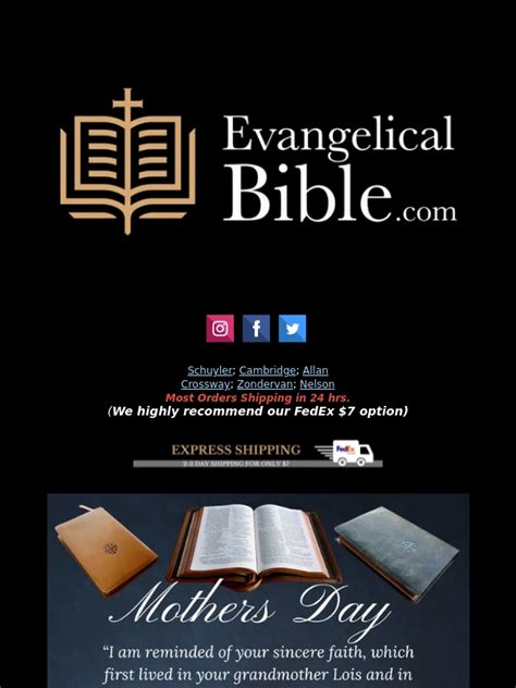 evangelicalbible coupon  Brown Top Grain Leather cover