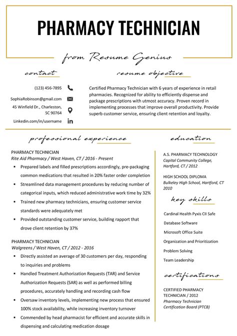 examples of pharmacy technician resumes Our resume examples are written by certified resume writers and is a great representation of what hiring managers are looking for in a Pharmacy Technician Resume