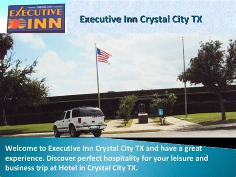 executive inn crystal city tx  When you stay at Executive Inn Crystal City in Crystal City, you'll be convenient to Crystal City