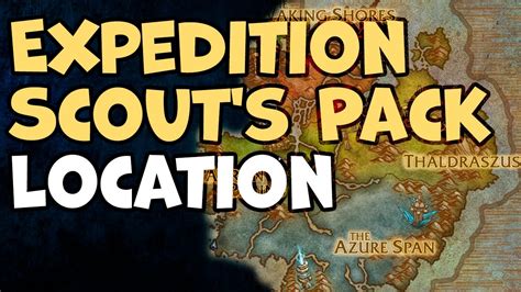 expedition scout packs wow  In the Uncategorized Spells category