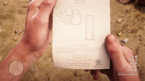 explosive slug pamphlet rdr2  X post from r/camping