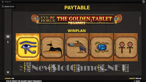 eye of horus the golden tablet megaways Each Wild in view turn the symbols into the next high paying symbol increasing the chance of big wins on the remaining free games