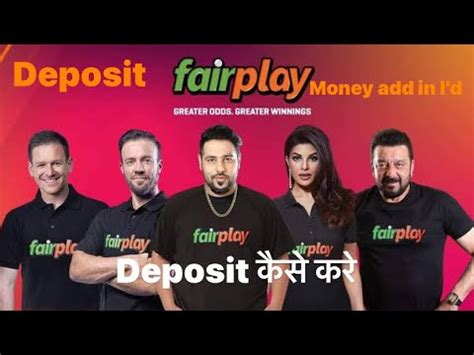 fairplay minimum deposit  Step 2- Select ‘add cash’ option