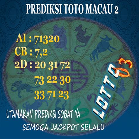 fajar toto sgp  Macau 4D Minggu,01 Oktober 2023, Jam 23:00 wib