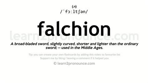 falchion pronunciation  ABBREVIATIONS; ANAGRAMS; BIOGRAPHIES; CALCULATORS; CONVERSIONS;