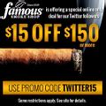 famous smoke coupon  Service