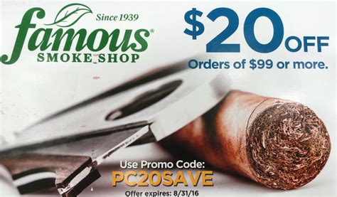 famous smoke coupon code 2023  10% Off