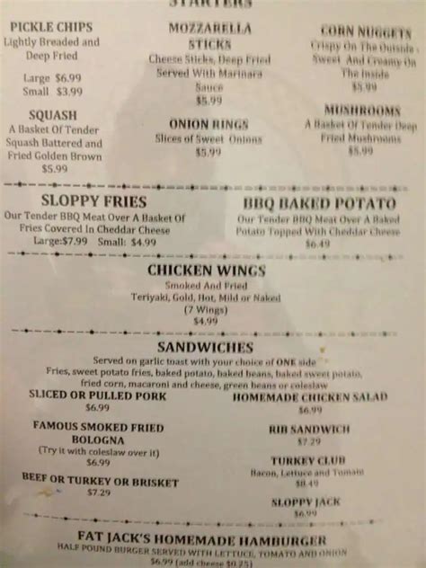 fat jack’s bbq menu 99