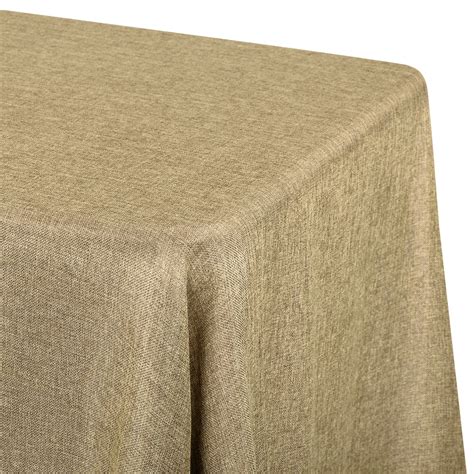 faux burlap tablecloth rental 00 faux burlap 132" round linen $45