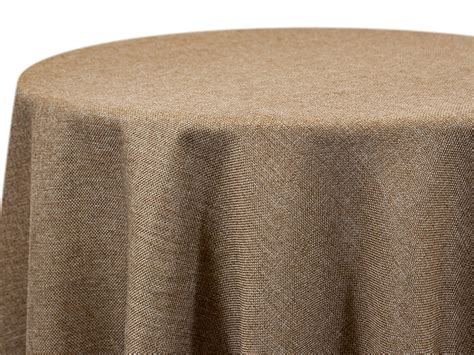 faux burlap tablecloth rental 32