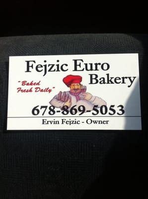 fejzic euro bakery  Default; Distance; Rating; Name (A - Z) Sponsored Links