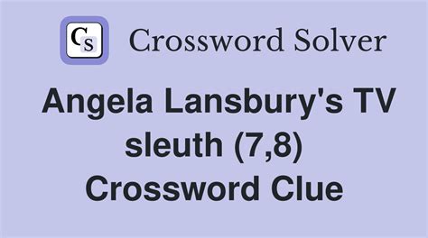 female clerical sleuth tv show crossword clue  Chesterton's clerical sleuth 