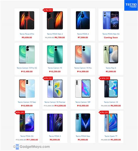 femtech tecno phone price list  Tecno phones are placed in five categories
