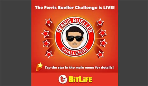 ferris bueller challenge bitlife Go follow my twitter: ️ BitLife logs if you care: ️ The next task to complete the Spooktober challenge in BitLife is to go out in a costume