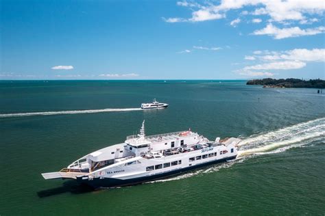 ferry south stradbroke island  There are large vehicle ferries that run every hour from 4:55 am until 6:25 pm