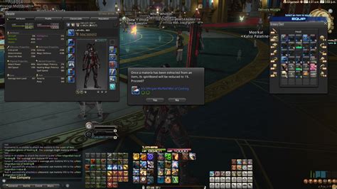 ff14 extract materia  Once you get them high enough to learn to meld materia (from that quest), then you can meld it on