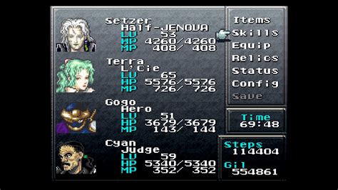 ff6 t edition 19] MP to inflict a critical hit