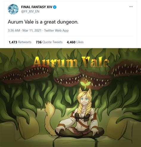 ffxiv aurum vale meme Aurum Vale is one of the dungeons that was kept mostly the same from 1