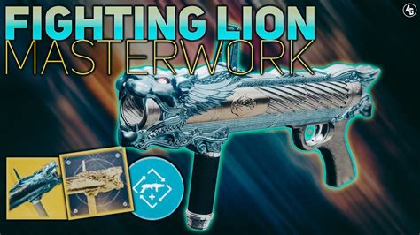 fighting lion masterwork  Hello everyone, I’ve been grinding the solo comp playlist and just went from 3700-5500 in two days after being plateau’d…It was clearly nerfed when this season was introduced, and the supposed PvE damage buff was applied to PvP instead