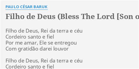 filho de deus baruk cifra  Adicionar à playlist; 55 