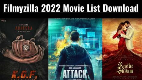 filmyzilla. com 2022 The names of the movies that were leaked in Filmyzilla are given below
