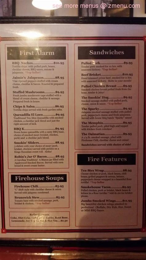 firehouse bbq and blues menu  Bbq Beef Sandwich - Hold The Mayo And Oil