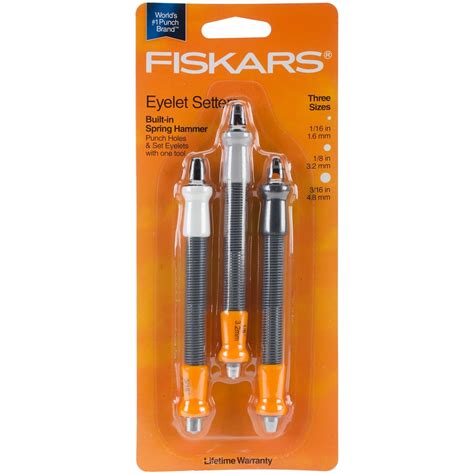 fiskars eyelet setter 15cm - Lowest prices on PriceRunner Compare prices from 4 stores!Fiskars Eyelet Setters, Set of 3, Punches Holes and Sets Eyelets, Jewelry and Craft Supply (3