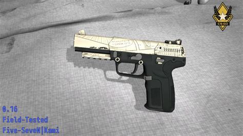 five seven kami rare patterns  Broń została pokryta hydrografiką w postaci wzoru rodem z japońskiej mangi