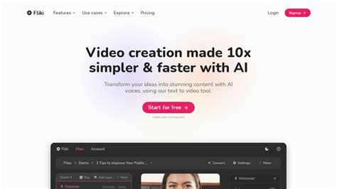 fliki - turn text into videos with ai voices Fliki is an AI-powered platform designed to simplify and expedite the video creation process