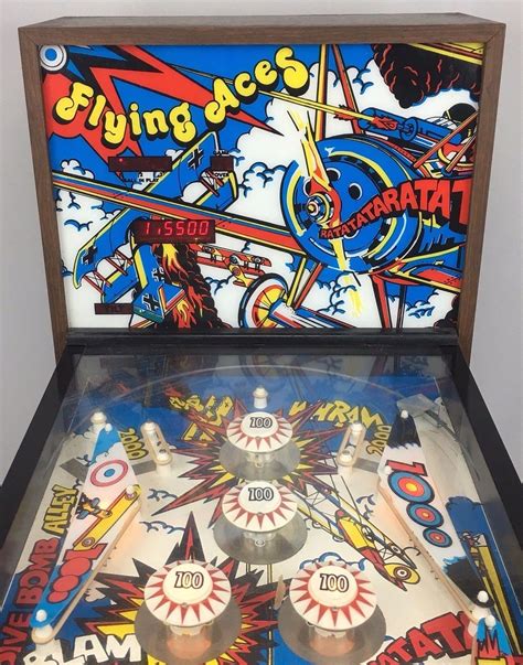 flying aces pinball machine  Was designed by Steve Ritchie for Williams (Williams Electronics) and the Flash game is known for its many Firsts in the pinball world