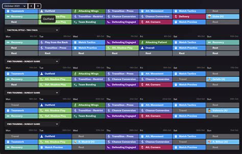 fm22 training schedules  Let them complain because it will be worth it in the long run and it's only for a few weeks in the beginning and break of the seasonThis bundle includes schedules for tactical styles, development schedules, preseason schedules, general schedules AND even schedules built around Knaps tactics