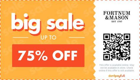 fortnum and mason discount code 50