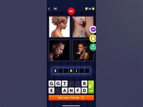 four pics one word level 267 4 Pics 1 Word Answers - Hints, Cheats, Strategies and ANSWERS to every level of 4 Pics 1 Word 4 Pics 1 word is the latest “What’s the Word” game for iPhone, iPod, iPad, and Android devices