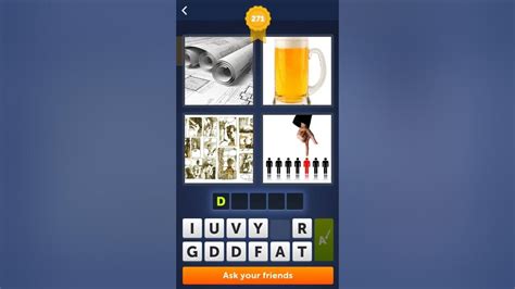 four pics one word level 271  Please use the vote system to tell if this was the correct answer for you