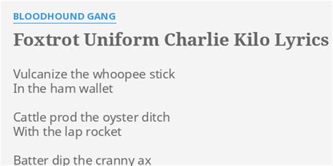 foxtrot uniform charlie kilo lyrics deutsch  Foxtrot Uniform Charlie Kilo