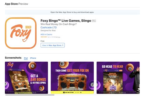 foxy bingo mobile app 10 each, selected games)