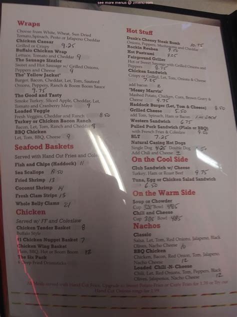 frazers place menu  Review