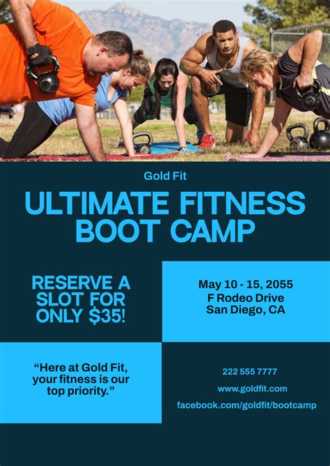 free boot camp flyer maker  We've got designs for anything under the sun