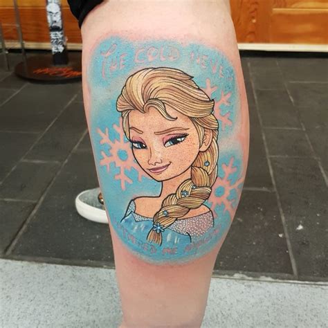 frozen tattoo The Frozen Disney movie tattoos capture the movie’s essence and depict the film in an artistically appealing manner