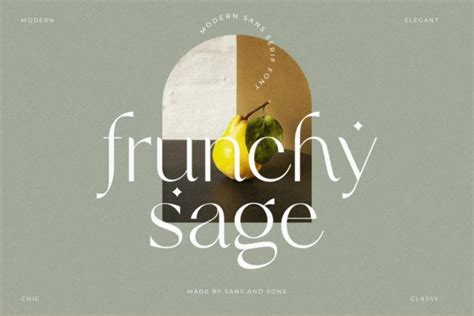 frunchy sage font  Frunchy Features: