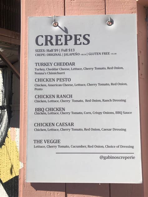 gabino's creperie menu  1