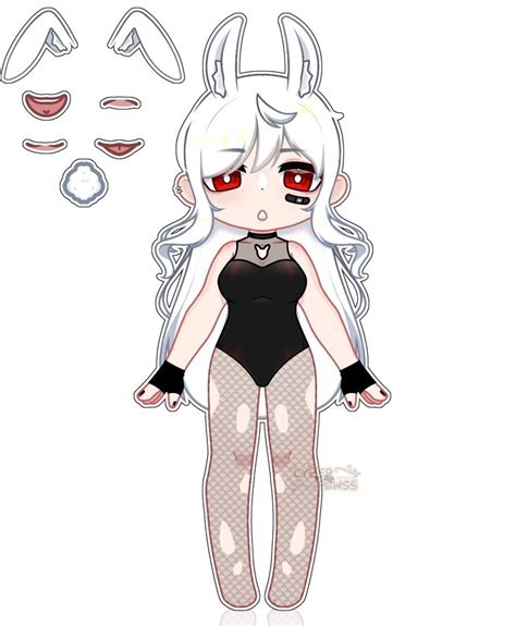 gacha vtuber base  Vtuber Body Base 4 Skin Tones From Light To Dark Skin Cute Chibi Gacha Vtuber Base Customisable Skin