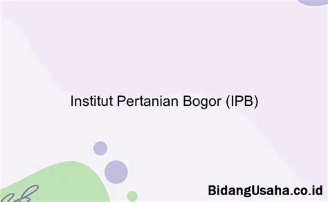 gaji dosen ipb  Unduh