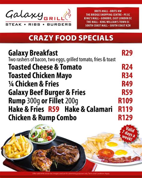 galaxy bingo uitenhage menu prices  Bingos en Graaf-Reinet